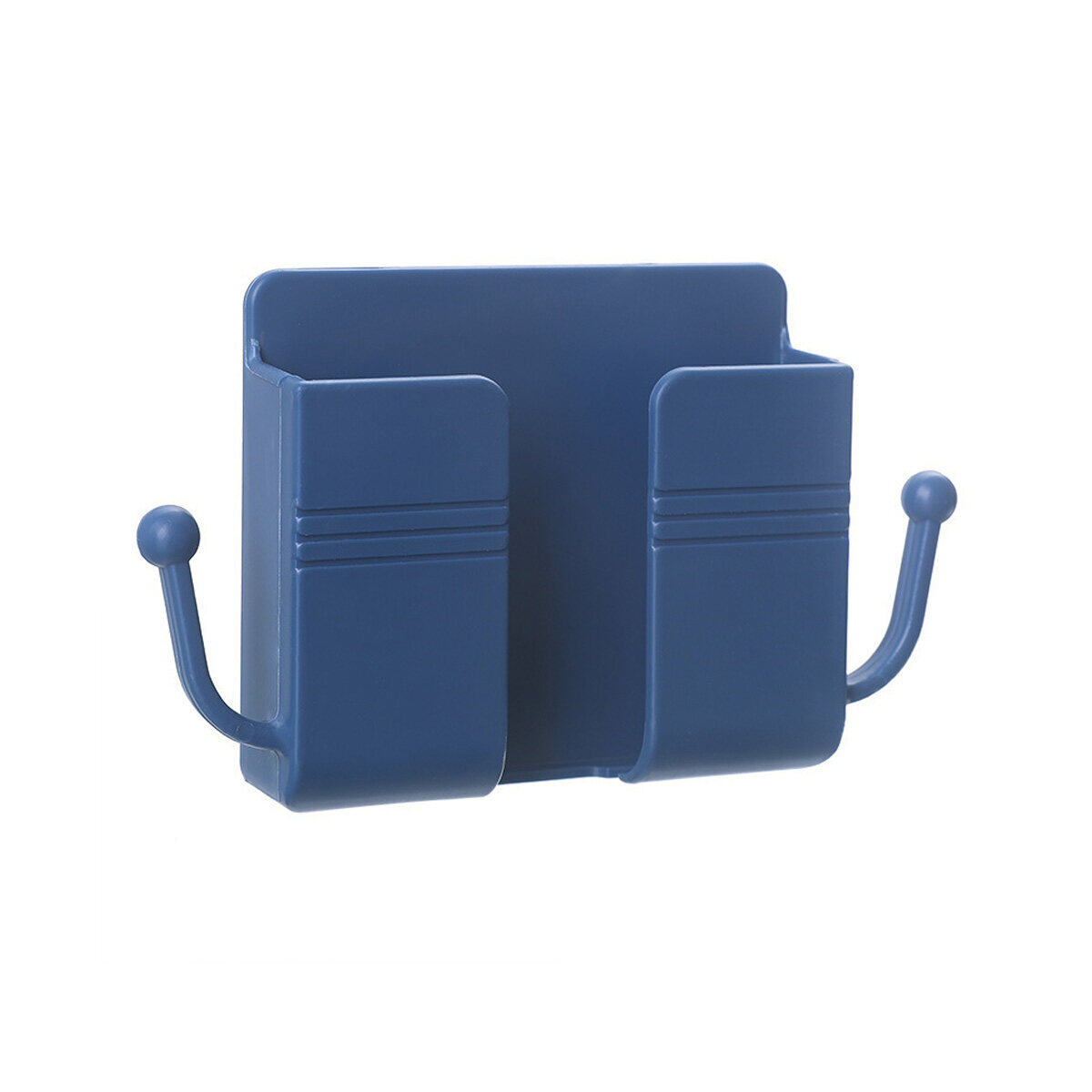 FONKEN Phone Holder Wall Mounted Organizer Storage Box Remote Control Mounted Mobile Phone Plug Wall Holder Charging Multifunction