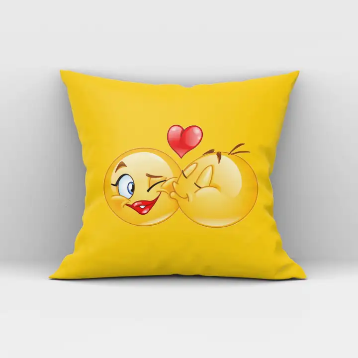 emoji pillow cover