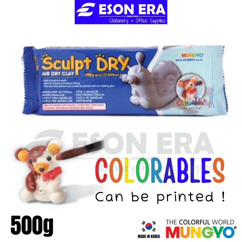 MUNGYO SCULPT DRY MODELLING AIR DRY CLAY PEACH COLOR 500 g KOREA 