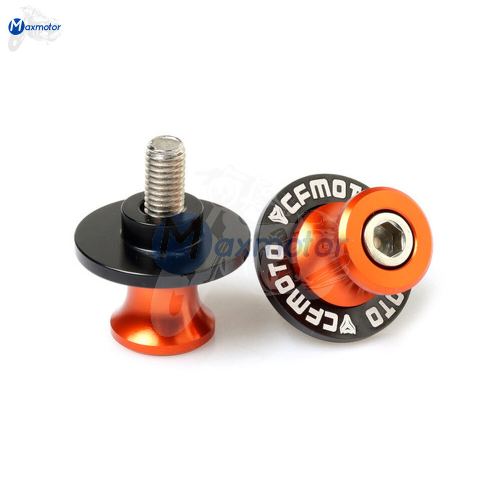 For cfmoto 250sr 250 sr 300sr 300 sr 10mm motorcycle accessories cnc aluminum swingarm spools stand screws slider with logo