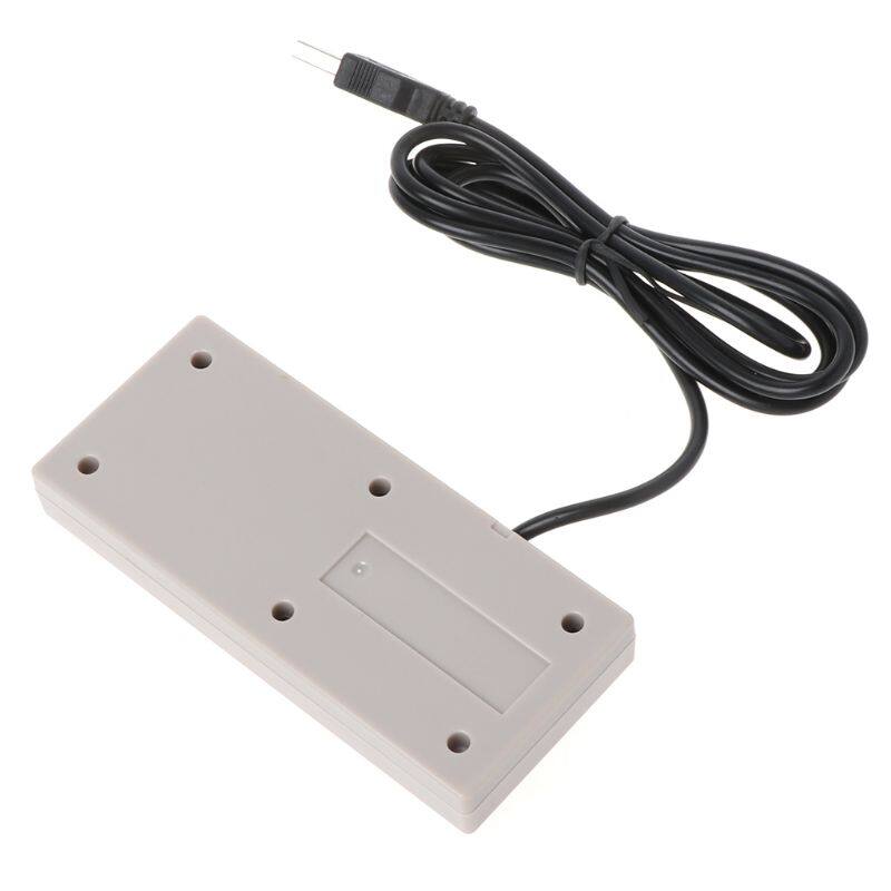 USB Gaming Controller Plug-Play Plastic Black+Gray for NES PC Windows New