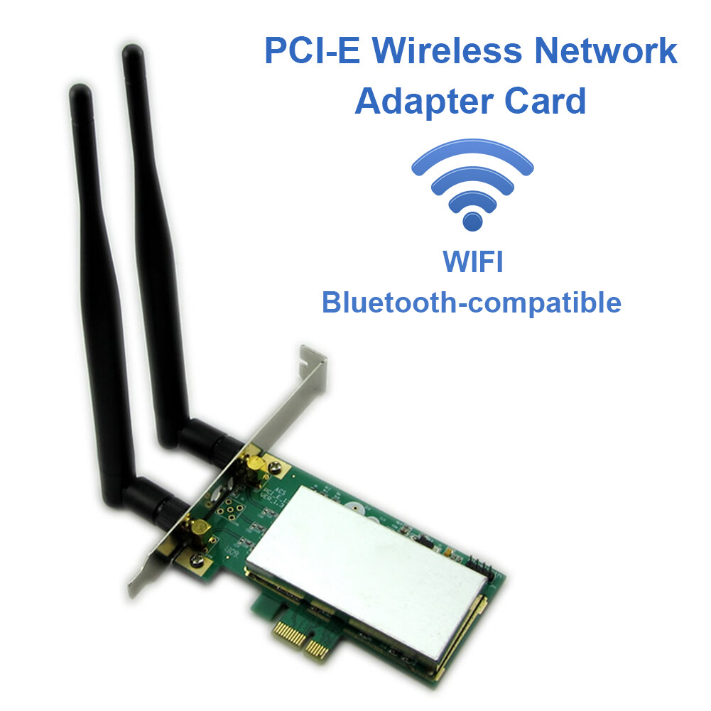 Wireless Network Card WiFi Mini PCI Express to Desktop PCIe Adapter Card