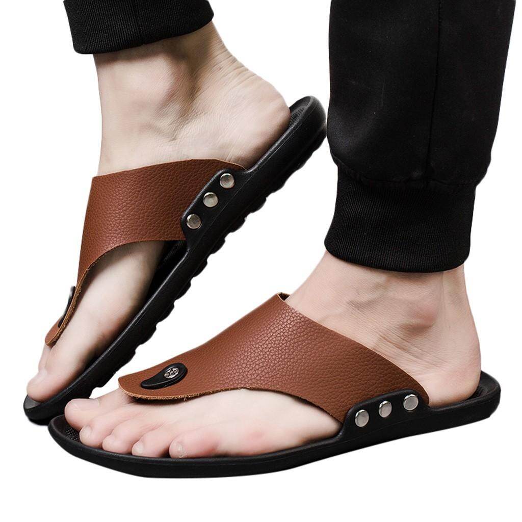 STIN Men Summer Rome Flip Flop Beach Slipper Comfortable T-Strap Open Toe  Slipper | Lazada Singapore