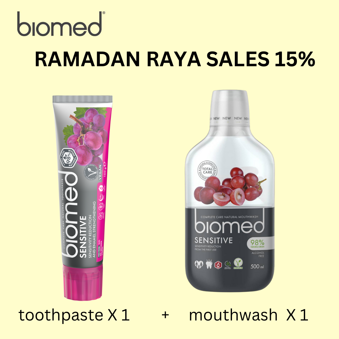 RAMADAN RAYA SALES BIOMED TOOTHPASTE + MOUTHWASH Lazada