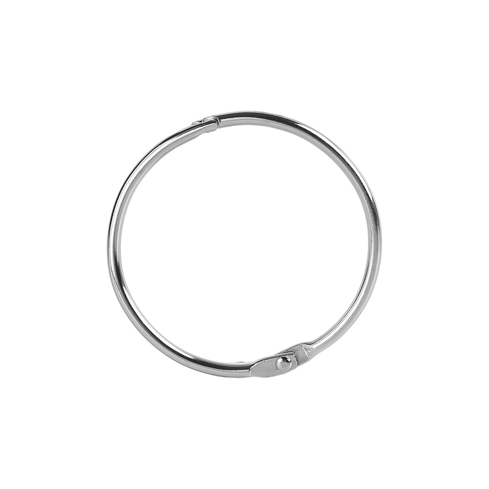 1-5Pcs 50mm 38mm Metal Loose Leaf Book Binder Hinged Rings Multifunctional Keychain Binding Hoops for Index Cards DIY Albums