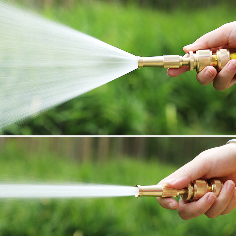 Hittime 2Pcs Car High Pressure Water Spray Tool Spray Tool Washing Machine Tool with Quick-connect Connector Metal Brass Lawn Garden Hose Pipe