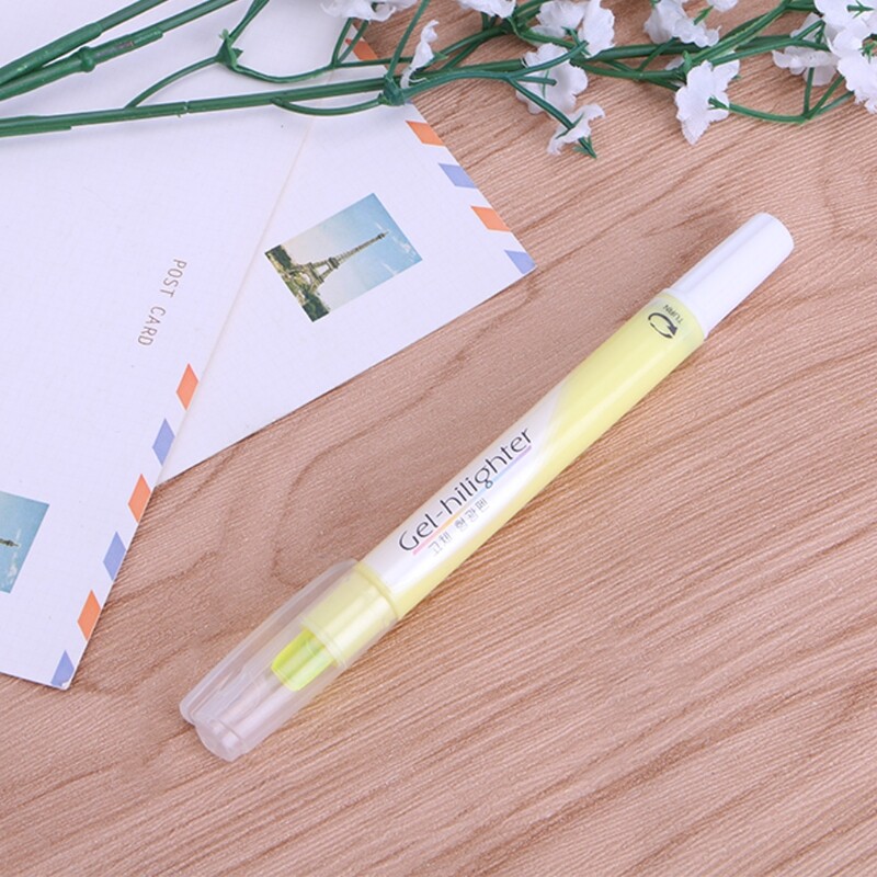 6 Cây Bút Gel Màu Nước, Dụng Cụ Tạo Điểm Nhấn Màu Trơn Bắt Sáng Dễ Thương Viết Trơn Tru