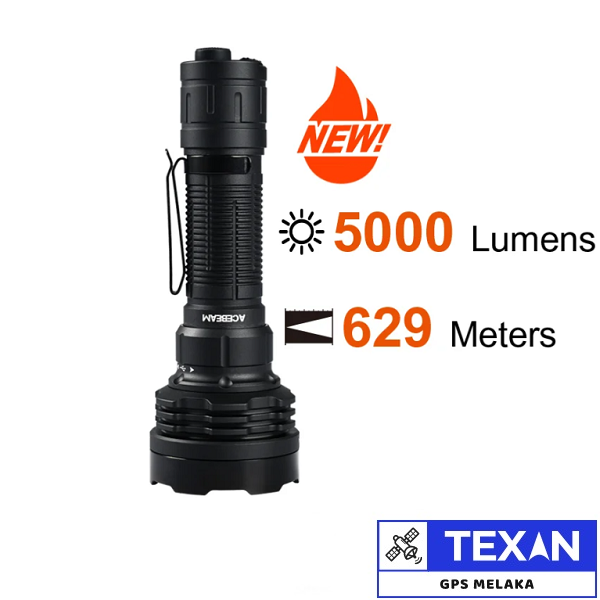 Acebeam Defender P18 Rechargeable LED Flashlight 5000 Lumens Lazada