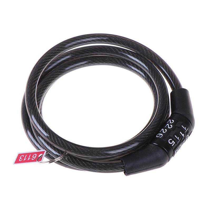 Cycling security 4 digit combination password bike bicycle cable chain lock