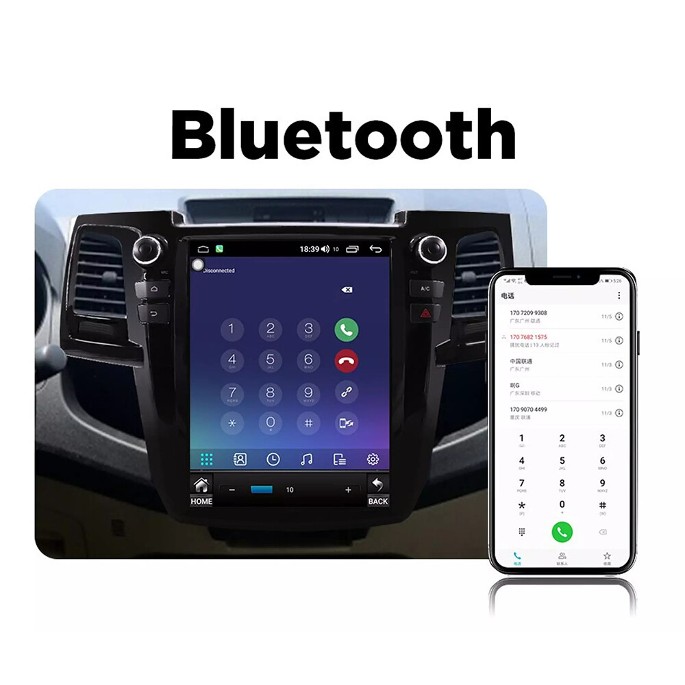 EOENKK Android 9.0 Car GPS Navigation For Toyota Fortuner 20052007 2G