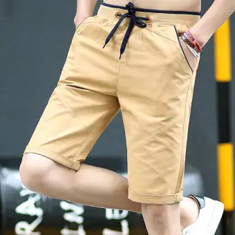 mens elastic waist shorts