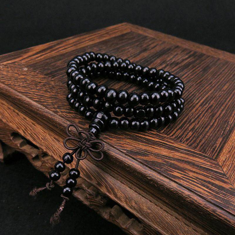 LKJ 6mm Natural Sandalwood 108 Wooden Prayer Beads Bead Bracelet Jewelry Bracelets for women สร้อยข้อมือนำโชค กำไลข้อมือเรียกทรัพย์ สร้อยข้อมือเสริมด สร้อยข้อมือสำหรับผู้หญิง สร้อยข้อมือนำโชค กำไลข้อมือเรียกทรัพย์ สร้อยข้อมือเสริมด
