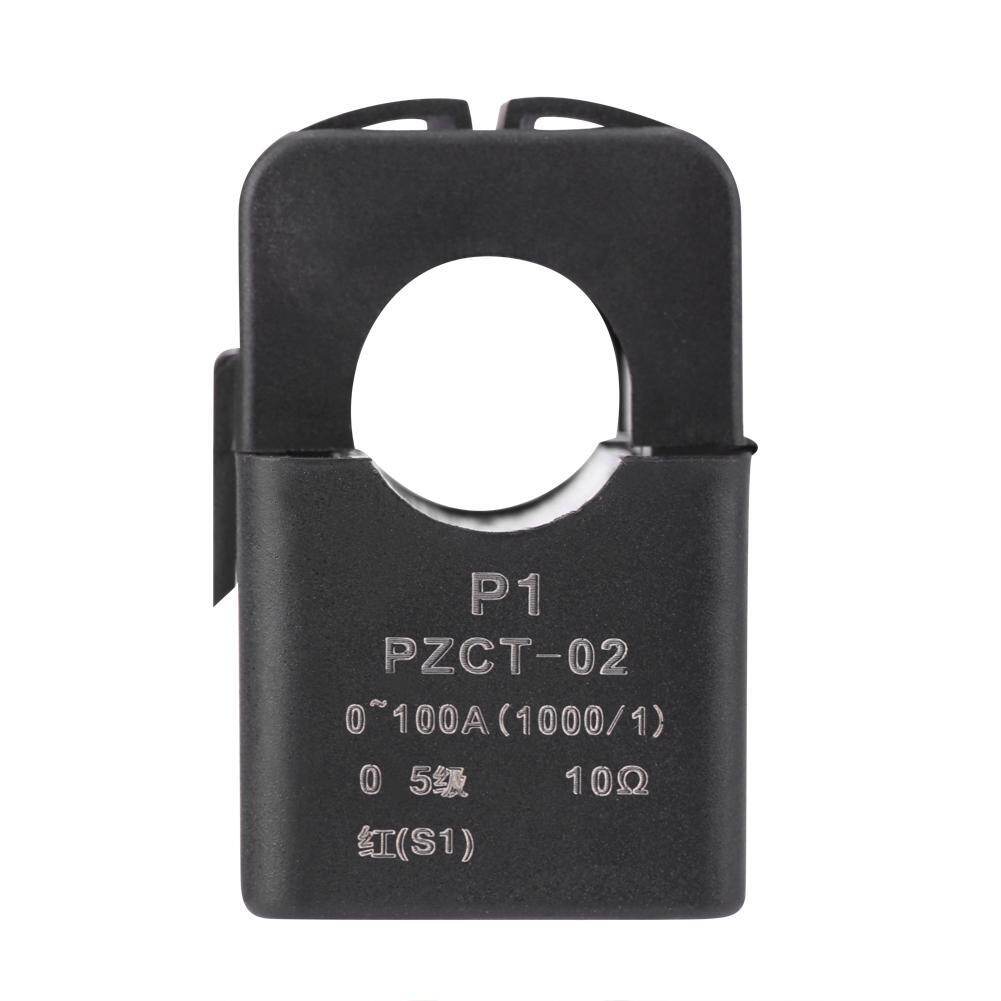【Hàng Hot】Chasoee Peacefair PZCT-02 Máy Biến Dòng Lõi Chia Tách Cảm Biến Cuộn Dây Cho Đồng Hồ Đo Năng Lượng 100A AMP