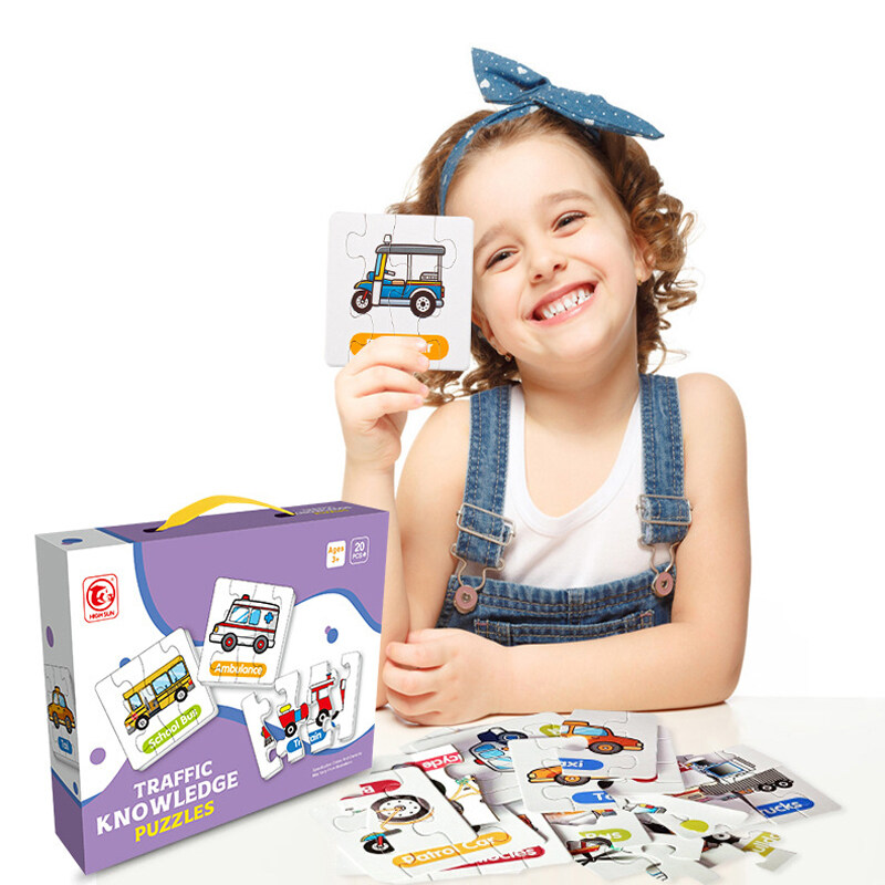 Toddler Puzzles Set, Preschool Educational Game Learning Toys Set for Ages 2 3 4 5 Years Old