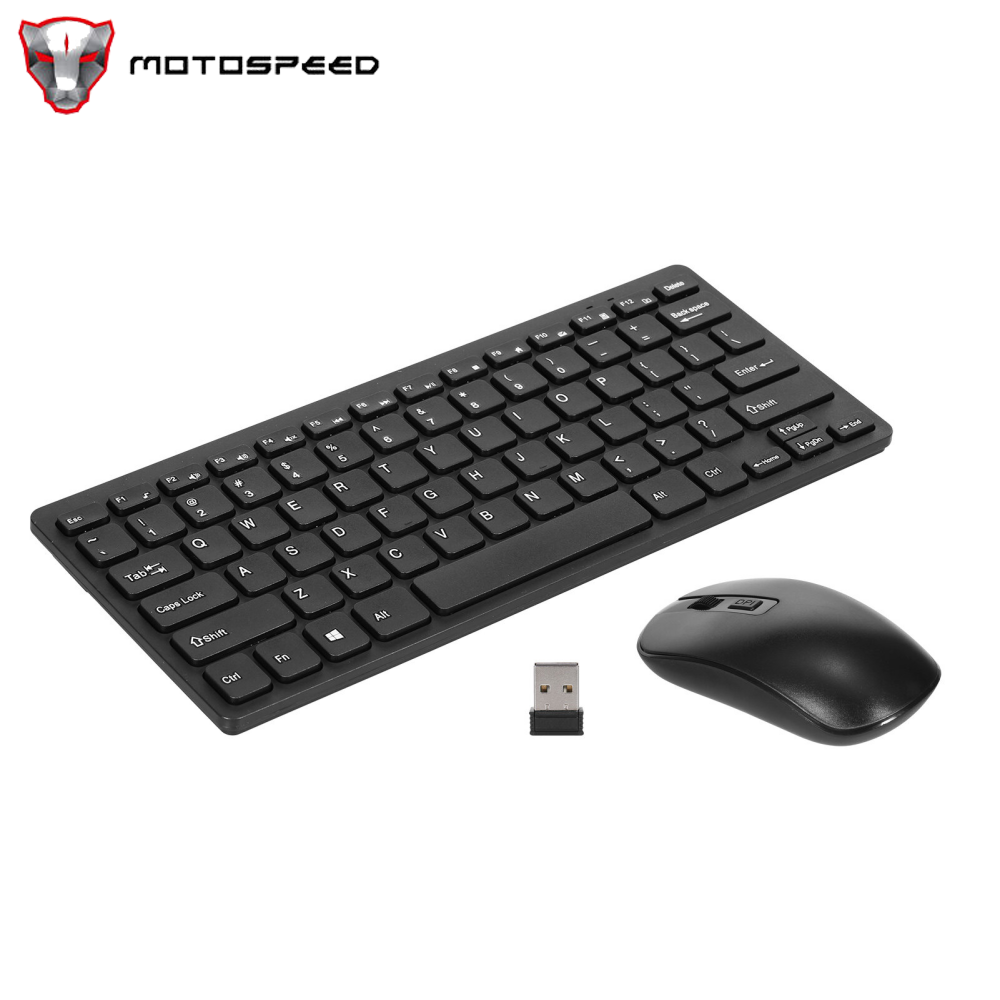 KM901 Keyboard Mouse Combo 2.4G Wireless 78 Key Mini Keyboard and Mouse Set Portable Office Combo