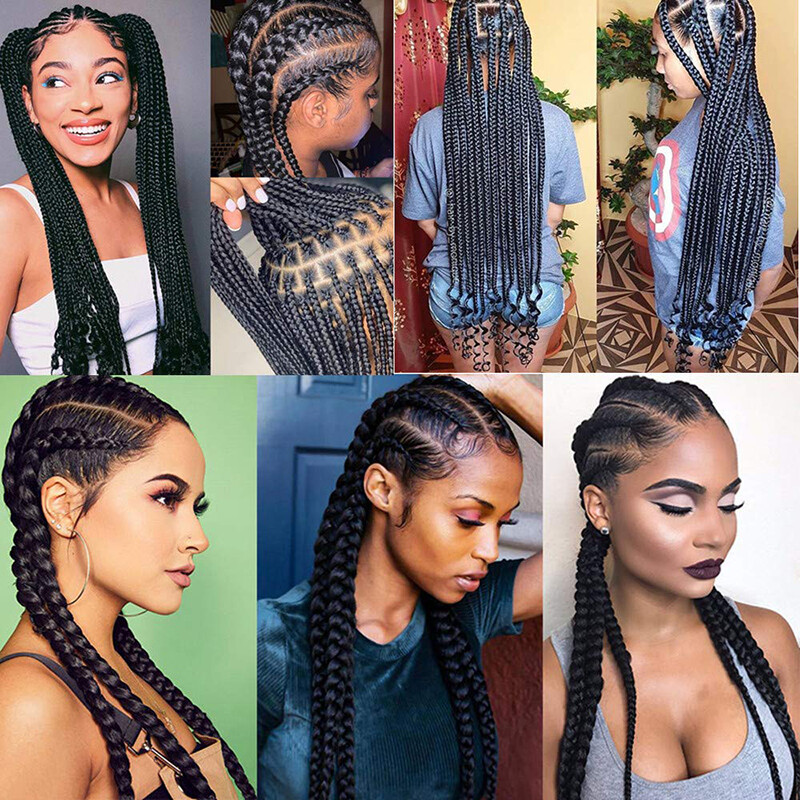 BEAUTYBIGBANG Stretched Braiding Easy Braid Itch Free Synthetic Box Braids Hair for Women Braiding Jumbo Easy Hair