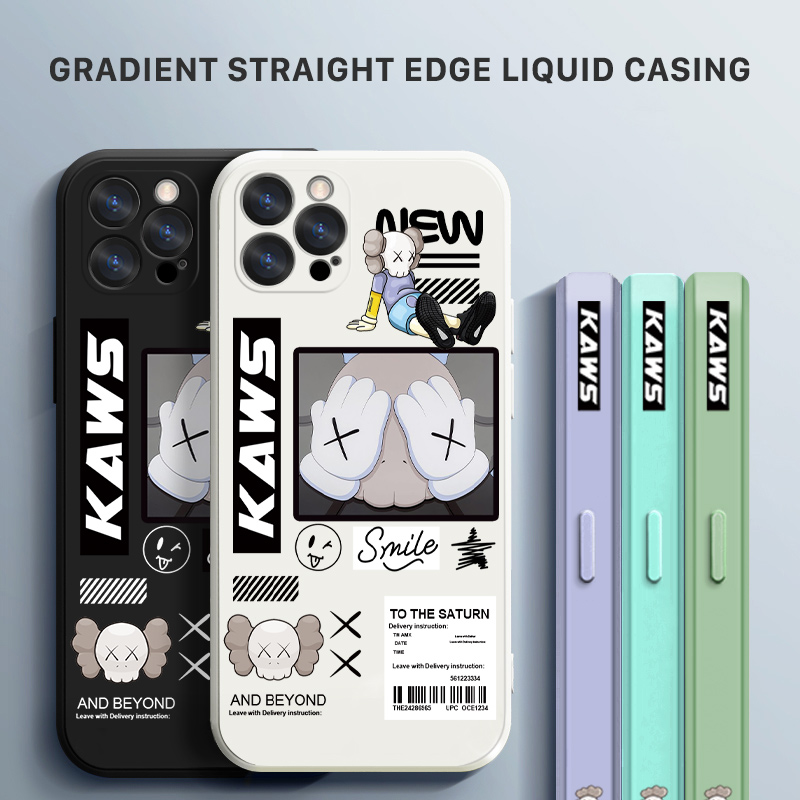 Ready Jizetin Casing For Xiaomi Poco M5s Redmi Note 11 11 Pro 4G 5G Note 11 Pro+ (5G) Note 10 4G Note 10 5G Note 10S 11S 10 Pro 9 Note 9S Fashion Design Phone Case Square Edge Pattern Silicone Casing Full Cover Camera Case