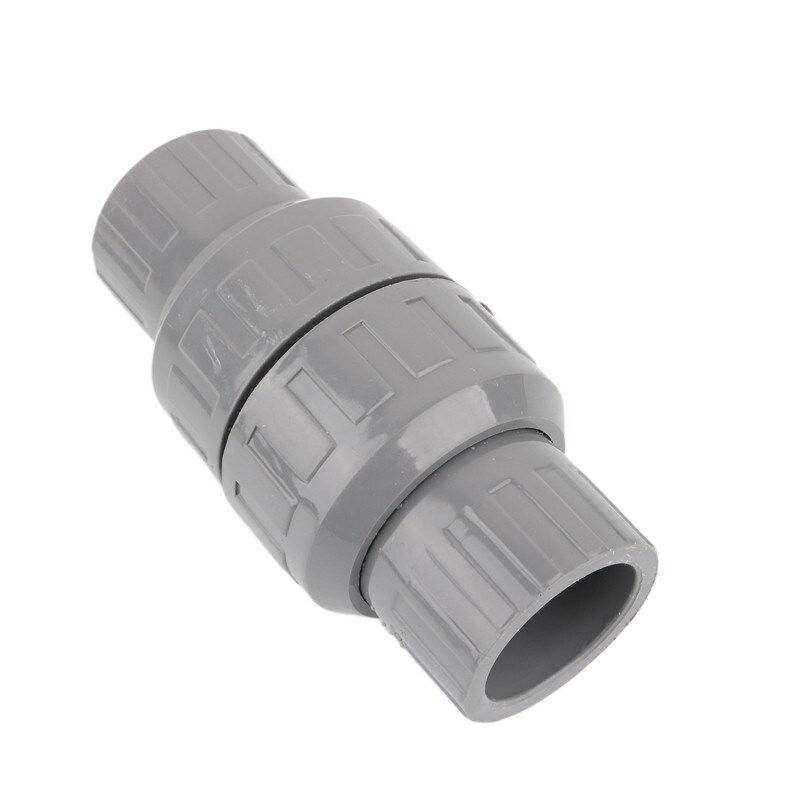 1pc 20/25/32/40/50mm pvc check valve water pipe one way no-return valve aquarium fish tank garden irrigation pipe joints