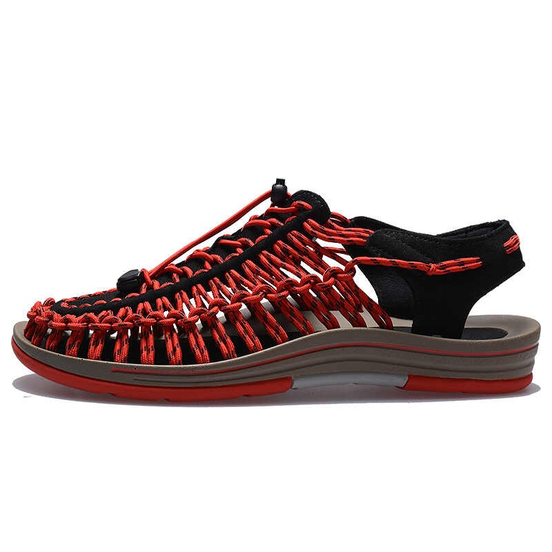 Men's Sandals Outdoor Sports Sandals for Men Loafers Beach shoes Hollow Woven Casual Sandals Upstream Shoes Breathable Wading Shoes