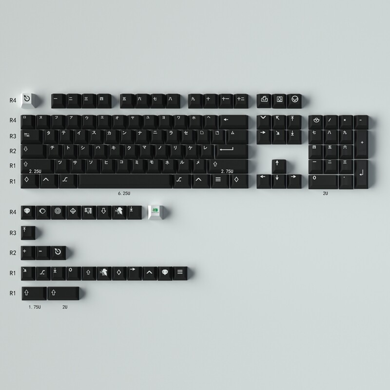 【Keycap Only】GMK WoB KATAKANA Keycap 130 Keys Cherry Profile PBT Five