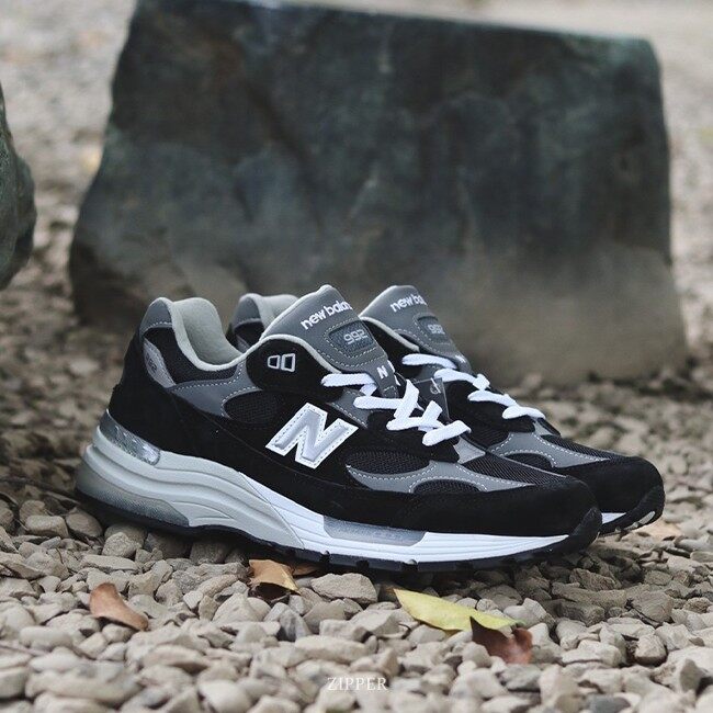 New balance 992 992eb us black grey men and women shoes size m992eb