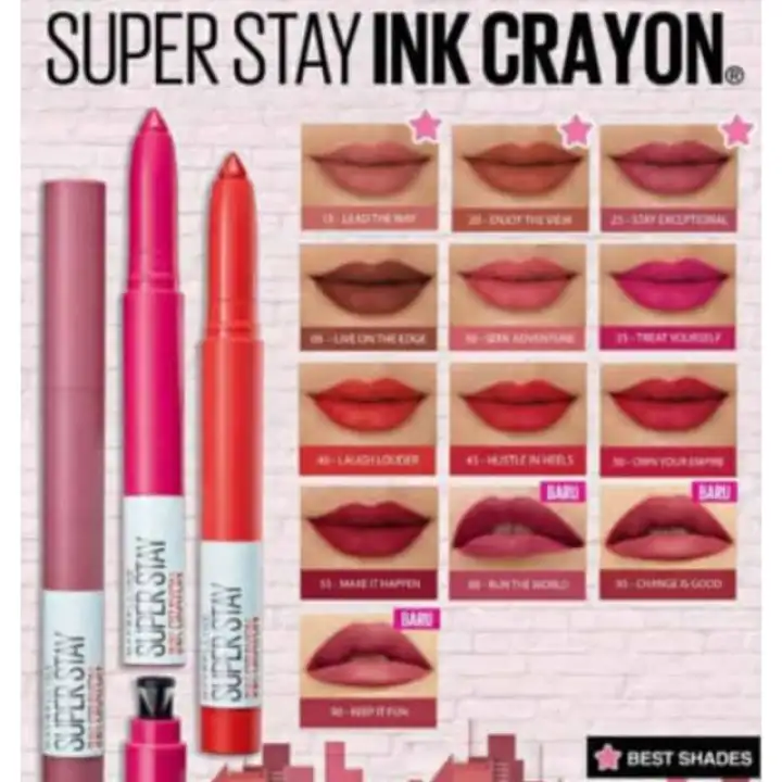 maybelline ink crayon lipstick
