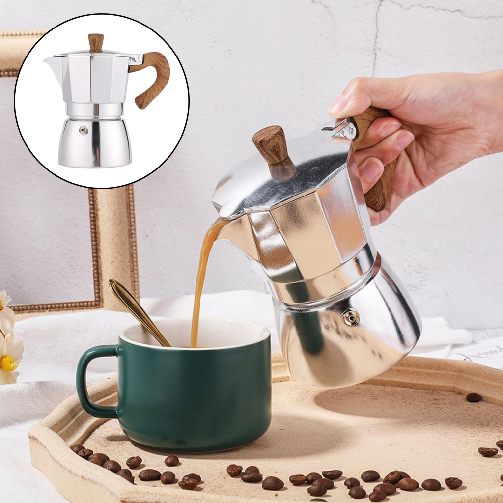 Blesiya Máy Pha Cà Phê Espresso Cổ Điển Bình Moka Espresso, Dễ Vận Hành