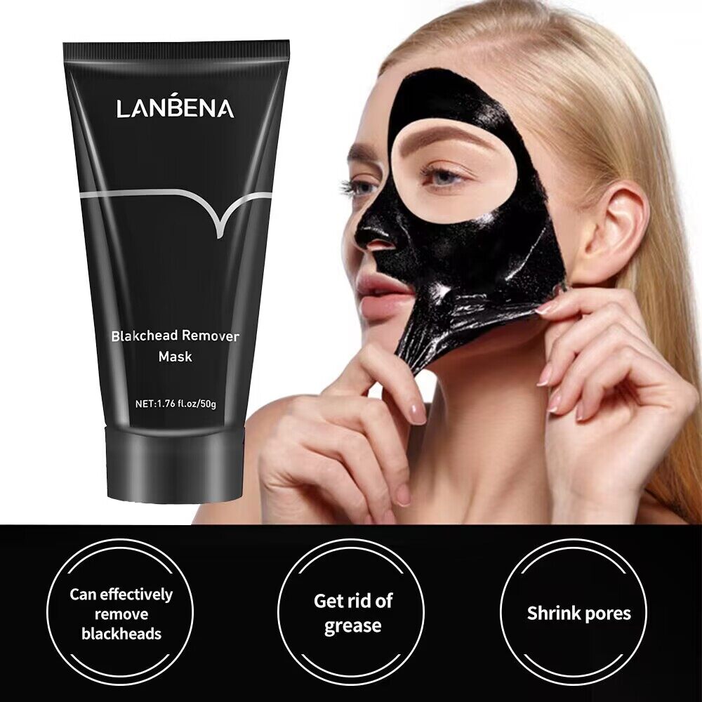 Blackhead Remover Mask , Charcoal Peel Off Facial Mask, Deep Cleansing for Face Nose Blackhead Pores Acne, For All Skin Types