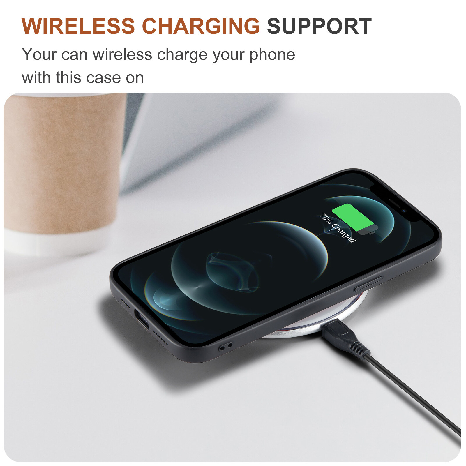 Ốp Magsafe Dành Cho iPhone 12 Pro Max 12 XR XS 7 8 Plus Vegan Leather Bao Da Đựng Thẻ 2 Trong 1 Có Thể Tháo Rời, Sạc Không Dây