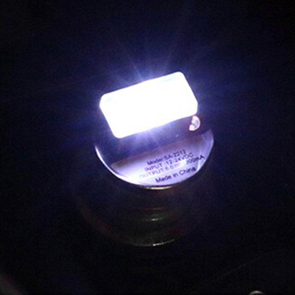New USB LED Mini Wireless Car Interior Lighting Kit Car Styling Interior Decoration Atmosphere Light WHITE COLOR