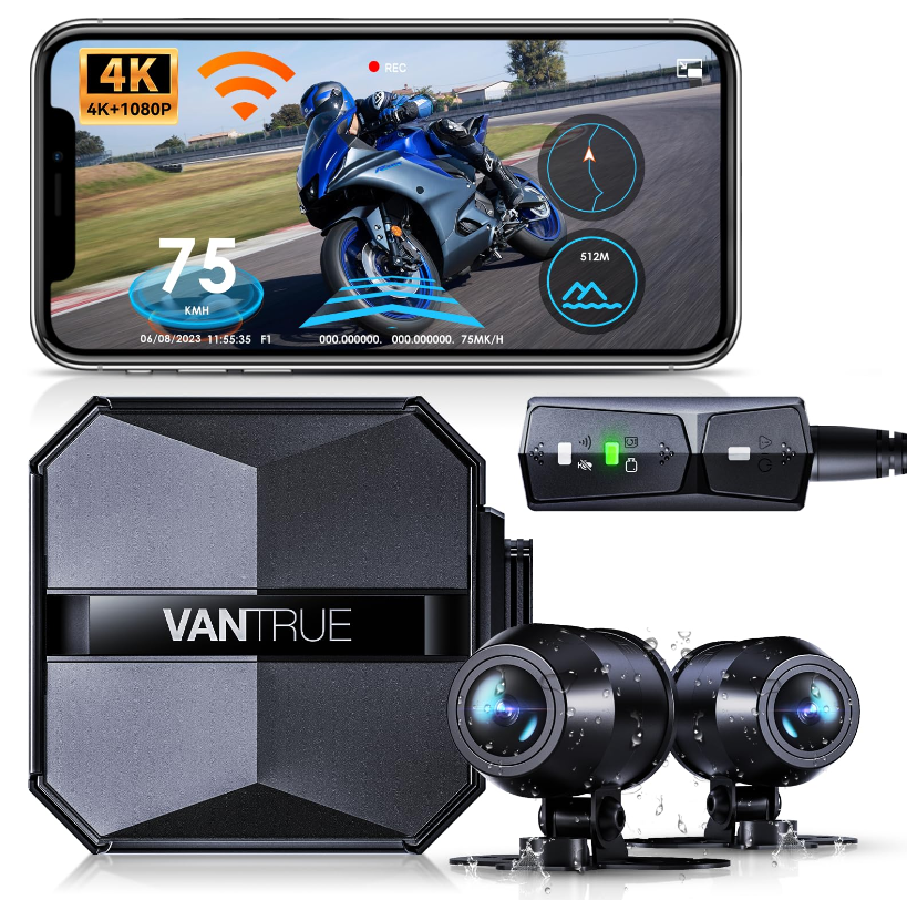 front and rear dash cam with gps