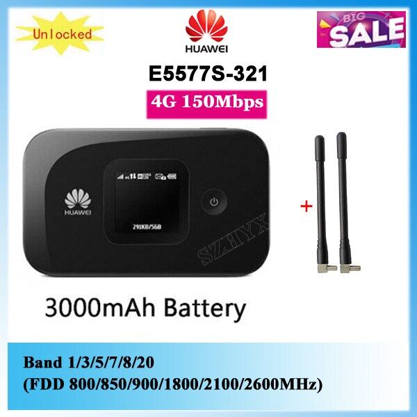 Unlocked E5577 E5577s 321 150mbps 3000mah Battery 4g Lte Mobile Wifi Router Pocket Hotspot Pk E5577fs 932 E5377ts 32 Lazada Singapore