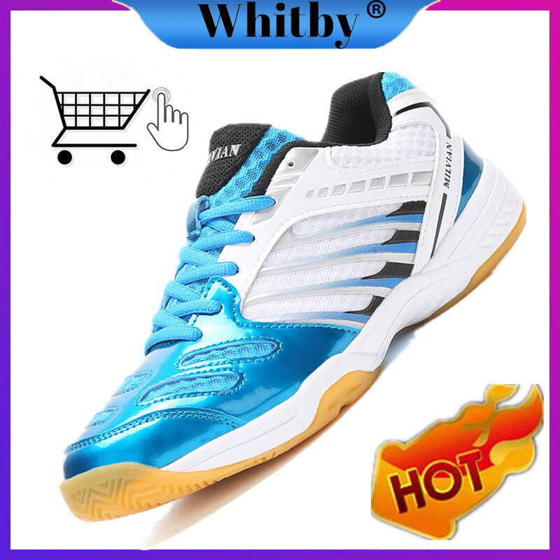Giày Quần Vợt Thể Thao Nam Nữ Whitby, Giày Cầu Lông Chống Mài Mòn Thoáng Khí Hấp Thụ Sốc Thoải Mái Cho Cặp Đôi