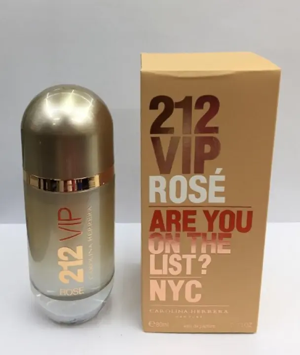 Caroiina Herrera 212 Vip Rose Are You On The List Nyc For Women Edp 80ml Lazada