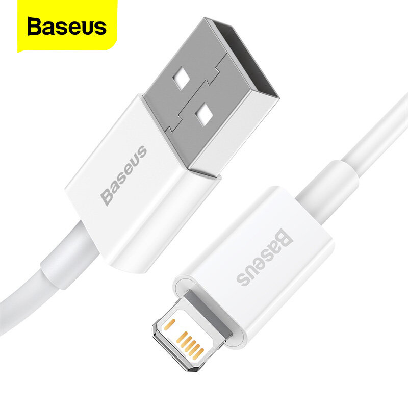 Baseus USB Cáp cho iPhone 14 13 12 11 Pro Max XS x 8 cộng với cáp 2.4A Cáp Sạc Nhanh Cáp cho iPhone sạc iPhone Cáp dữ liệu có đầu USB dòng