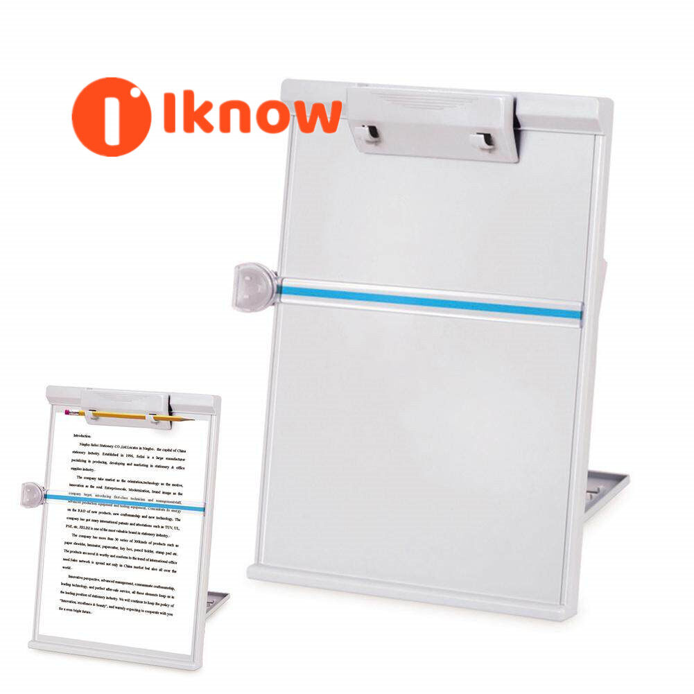 I know A4 Clip Typing Paper Holder Document Adjustable Copy Paper Reading Stand