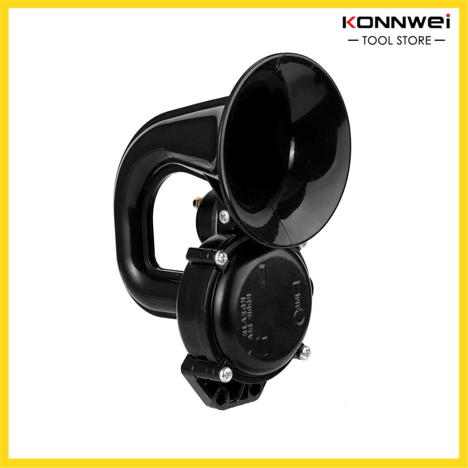 Truck 135db Loud Air Horn 12/24V SuperLoud Trumpet Air Horn with Electric Valve Flat for Auto Vehicle Trucks