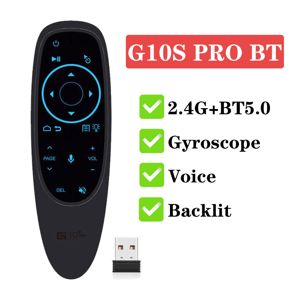 Kebidumei Wireless Air Mouse Smart Controller Voice Remote Control Wireless 2.4G / Bluetooth 5.0 Gyroscope Voice Control Wireless Air Mouse