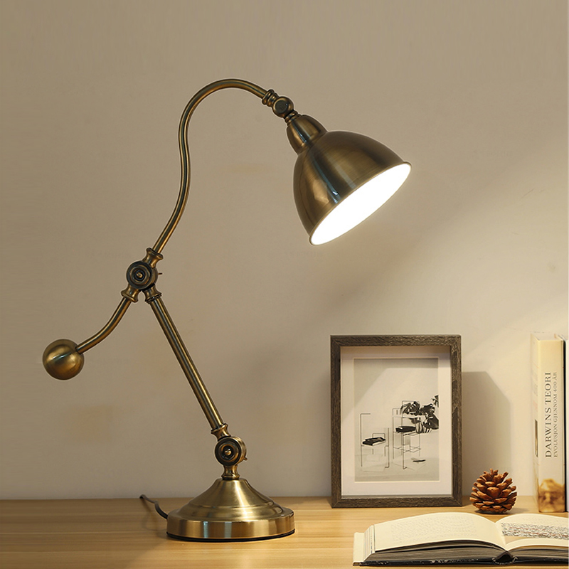 bronze reading lamp