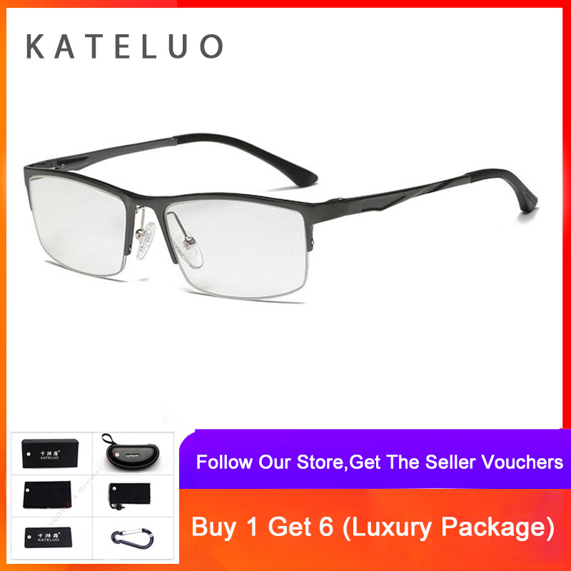 KATELUO Aluminum Magnesium Anti Blue Laser Fatigue Radiation-resistant Men's Optical Eyeglasses  298