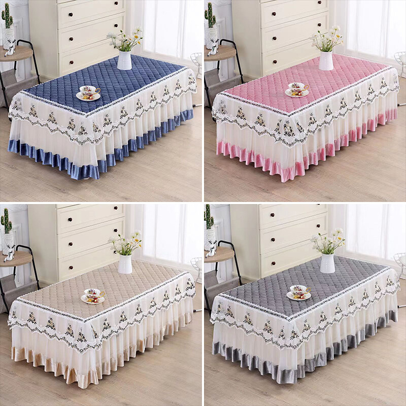 Tea table full package thickened tablecloth non slip tea table cover rectangular tea table mat living room tea table tablecloth TV cabinet cover