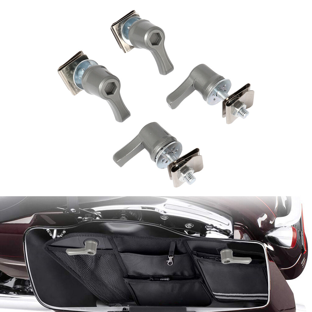 WDCOOL Universal Saddlebag Lever Lock Bolts & Nuts Kit for Harley Accessories