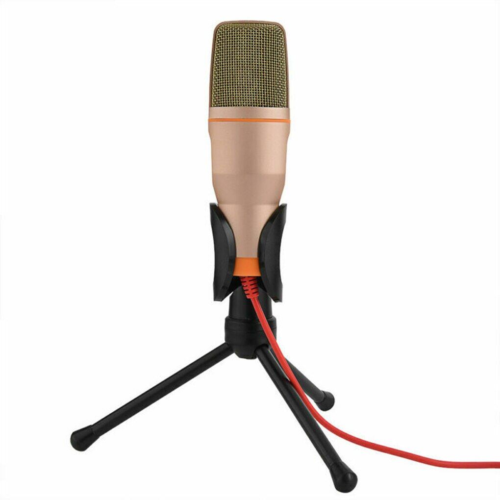 Zeallion Professional Condenser Microphone Sound Podcast Studio Microphones with PC Stent for Computer PC Karaoke 3.5mm