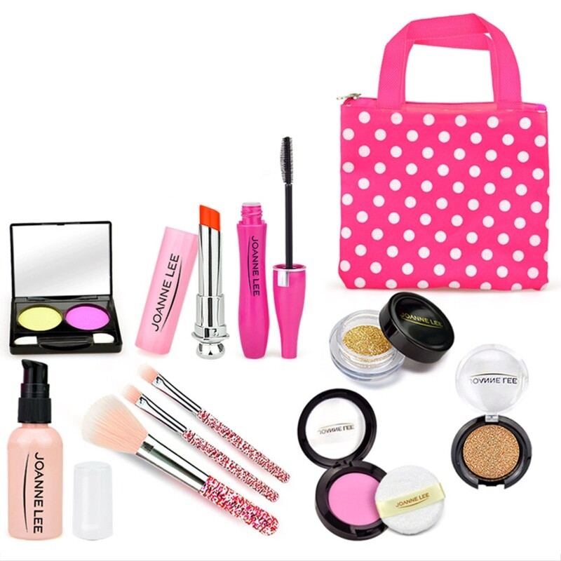 Makeup Kit for Girls-Pretend for Play Toy Pretend for Play Makeup Girl Toys Cosmetic Toy Makeup Toys for 3-8 Year Old Gi