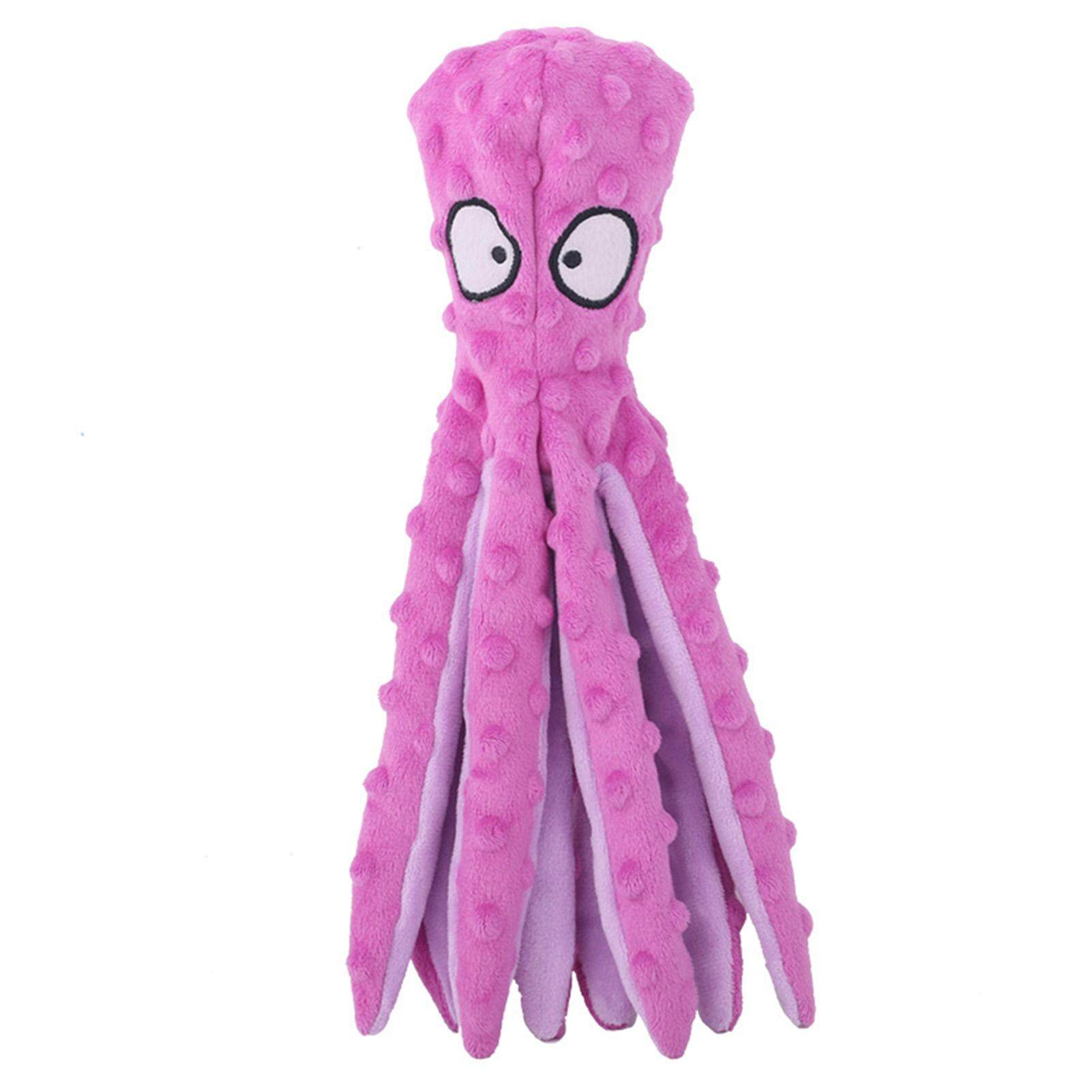 octopus squeaky dog toy