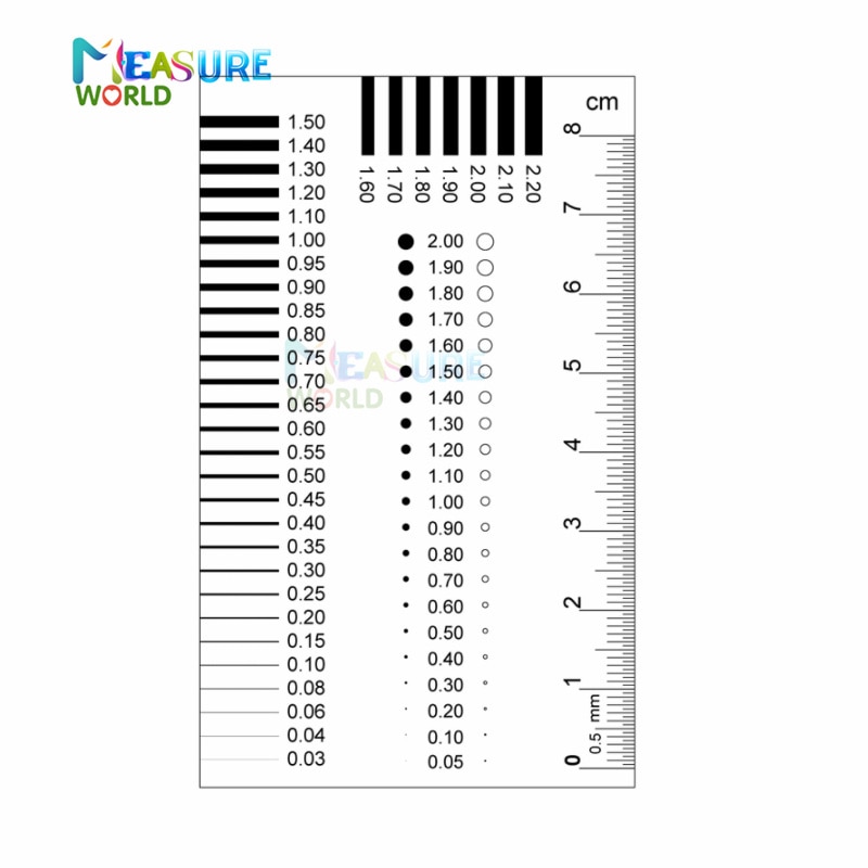 Measuring pass Badge gauge Stain card Point gauge wire gauge ...