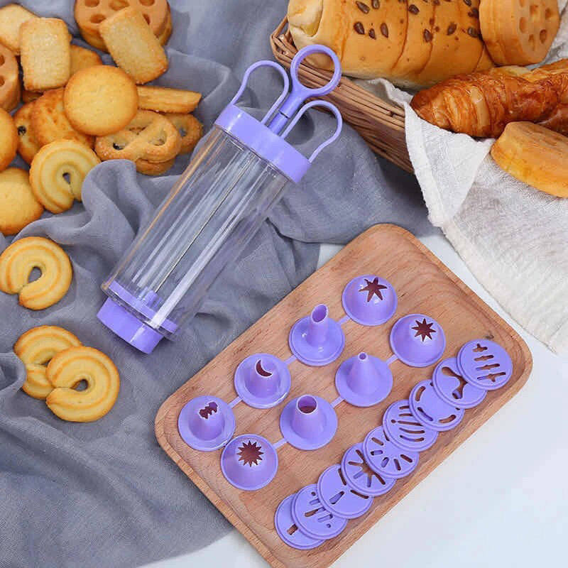 (Ready Stock)Cookie Moulds Decorating Tools Decorating Nozzle Set Making Cream Cake Puffs Melting Beans Baking Tool Set Kitchen Supplies