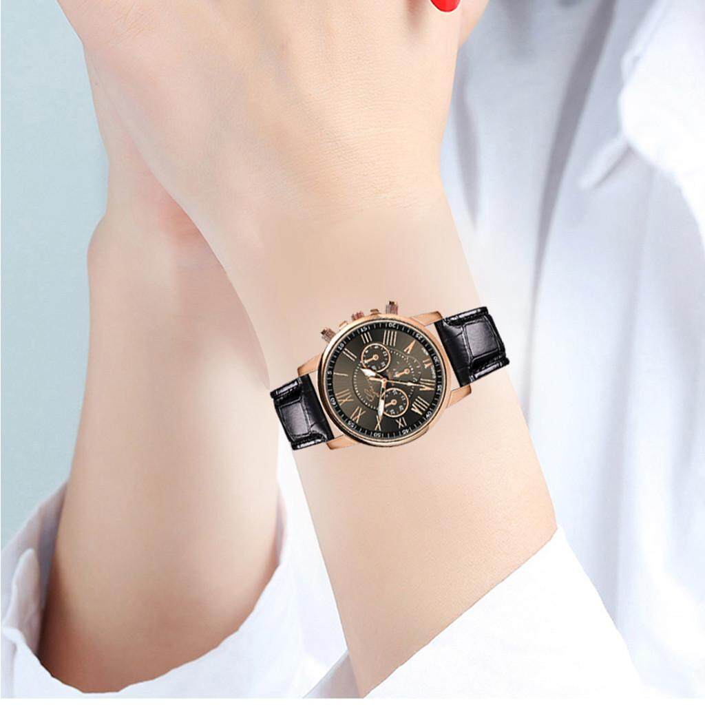 Bpfair Mode Terkini Ban Kulit Wanita Analog dengan Pengiriman Gratis