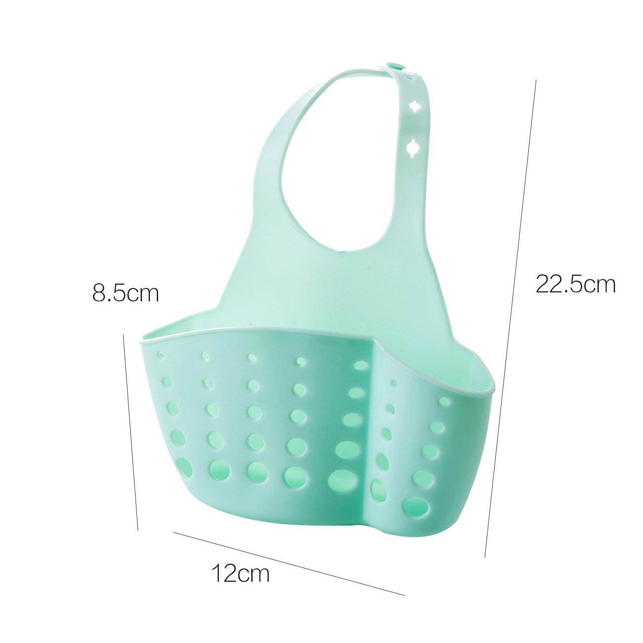 CNMF Sink Drain Basket Hanging Storage Rack Sponge Brush Holder
