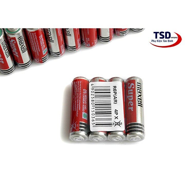 Hộp 40 Viên Pin AA Maxell Super Đỏ (2A -1.5V)